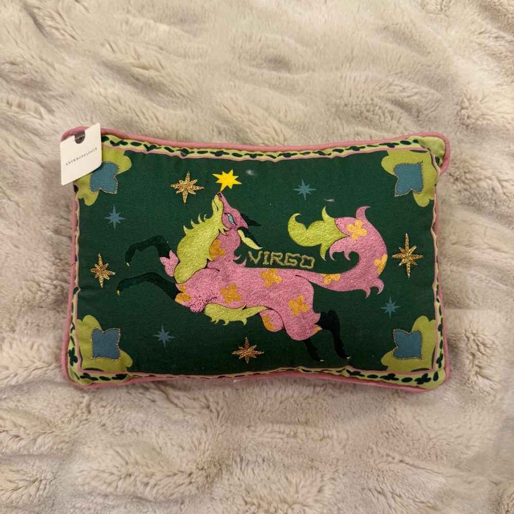 Anthropologie Virgo Zodiac Pillow